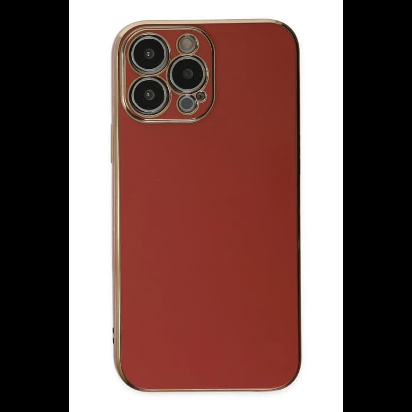 Newface Apple iPhone 15 Pro Max Kılıf Volet Silikon - Kırmızı