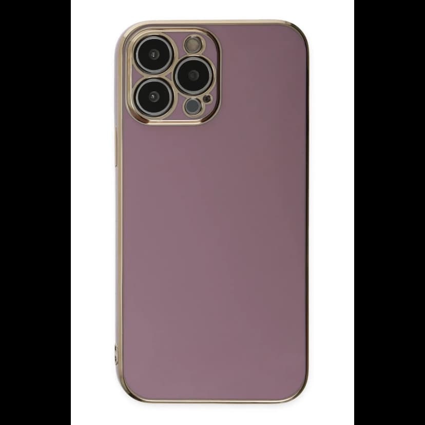 Newface Apple iPhone 15 Pro Max Kılıf Volet Silikon - Mor