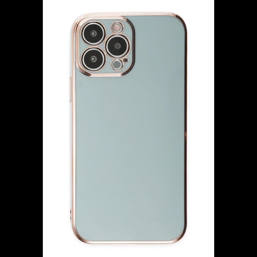 Newface Apple iPhone 15 Pro Max Kılıf Volet Silikon - Açık Yeşil