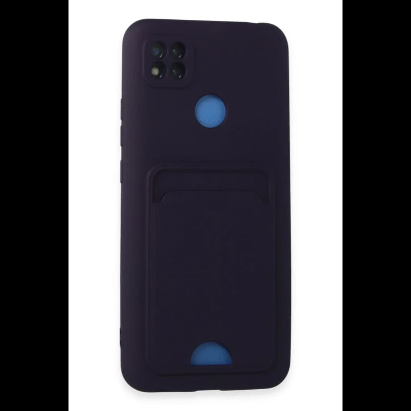 Newface Xiaomi Redmi 9C Kılıf Kelvin Kartvizitli Silikon - Derin Mor