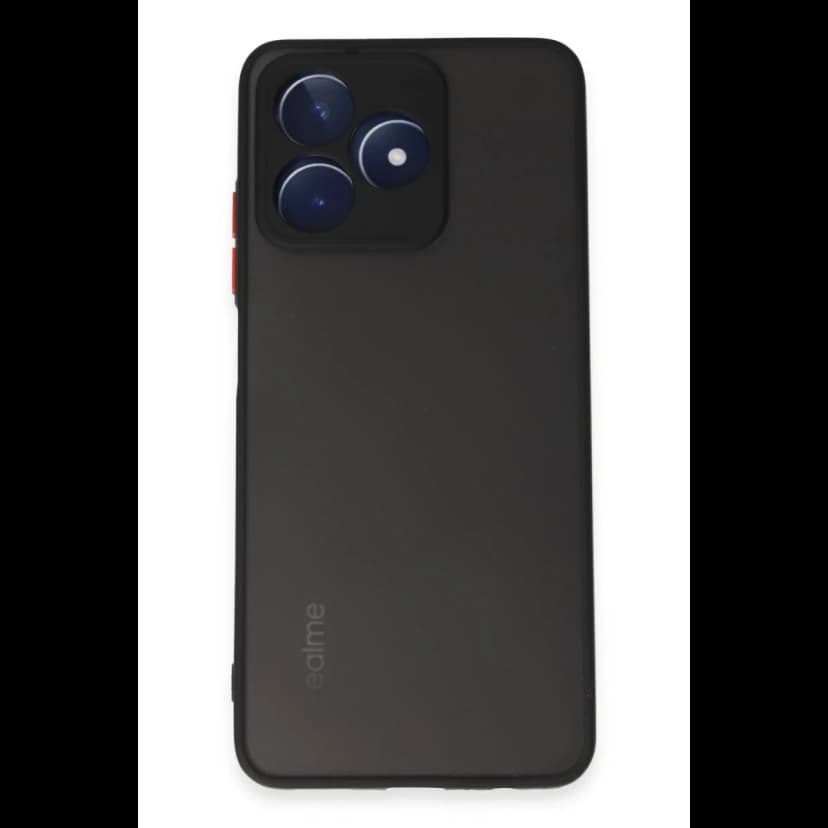 Newface Realme C53 Kılıf Montreal Silikon Kapak - Siyah