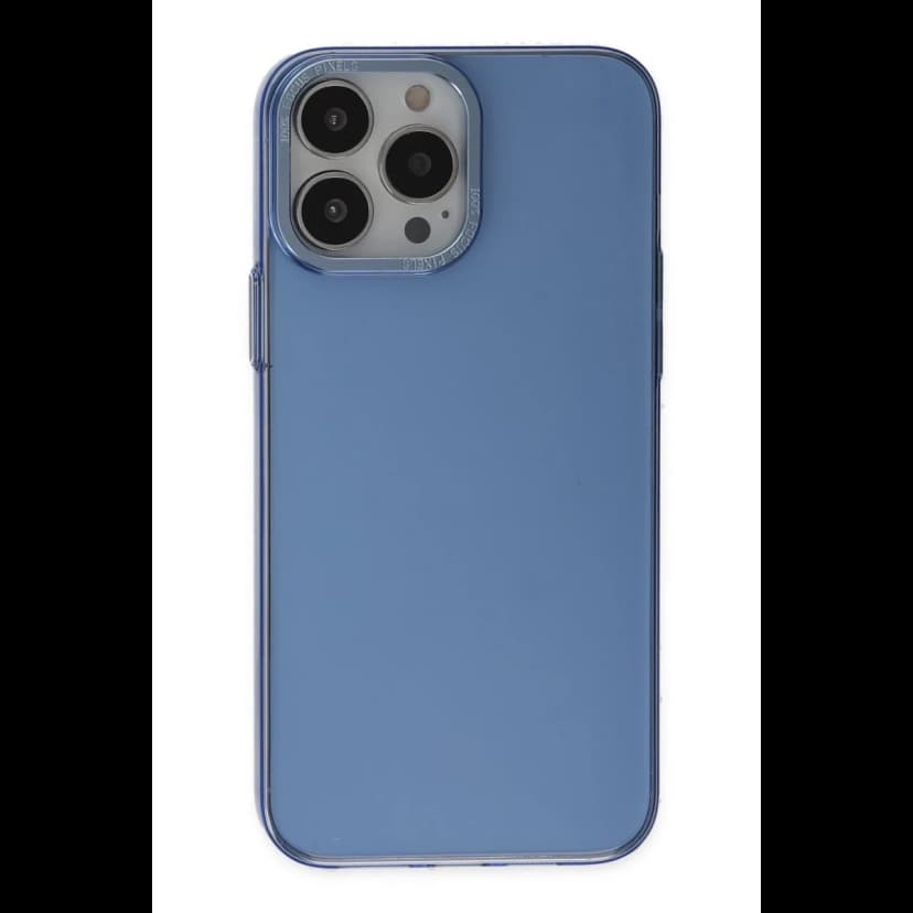 Newface Apple iPhone 14 Pro Kılıf Anka PC Sert Metal Kapak - Mavi