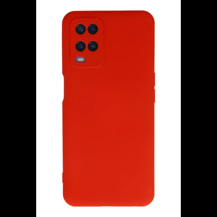 Newface Oppo A54 4G Kılıf Nano içi Kadife Silikon - Kırmızı
