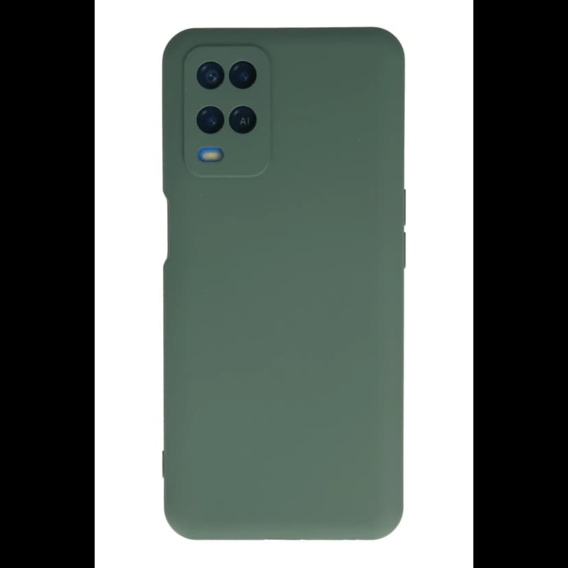 Newface Oppo A54 4G Kılıf Nano içi Kadife Silikon - Koyu Yeşil