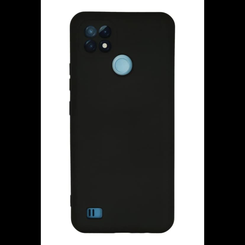 Newface Realme C21 Kılıf Nano içi Kadife Silikon - Siyah