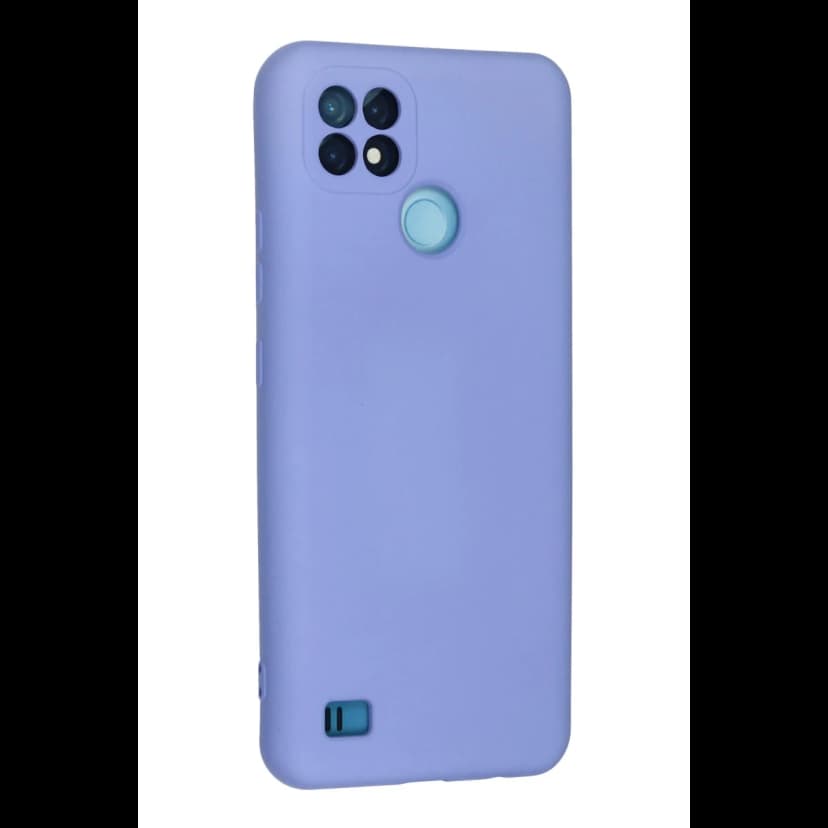 Newface Realme C21 Kılıf Nano içi Kadife Silikon - Lila