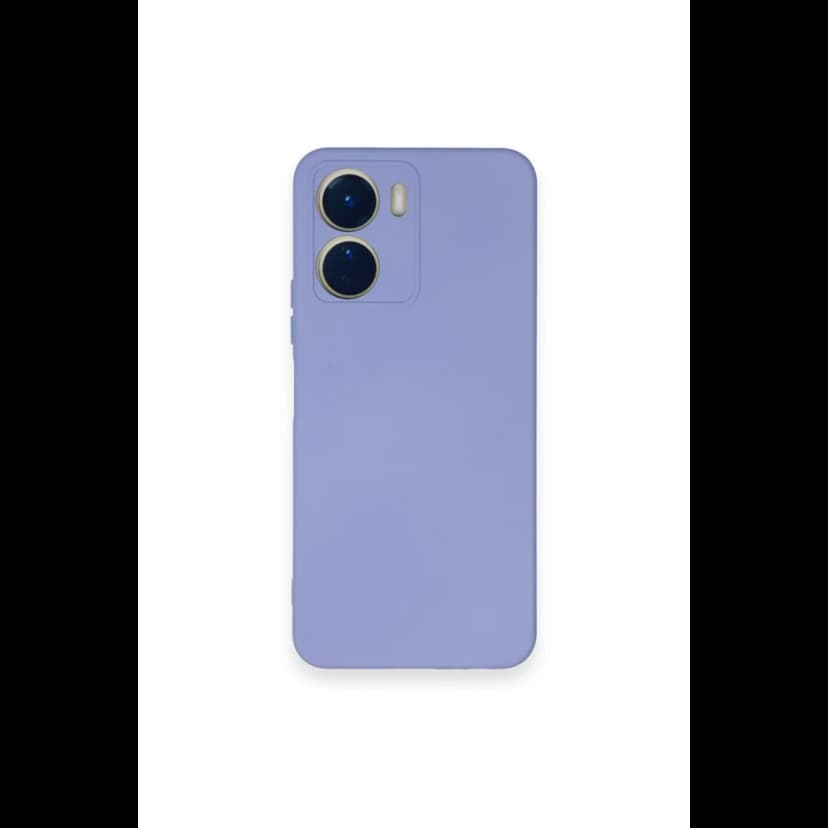 Newface Vivo Y16 Kılıf Nano içi Kadife Silikon - Lila