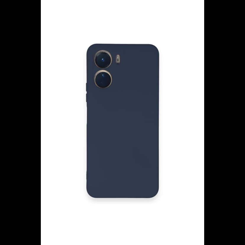 Newface Vivo Y16 Kılıf Nano içi Kadife Silikon - Lacivert