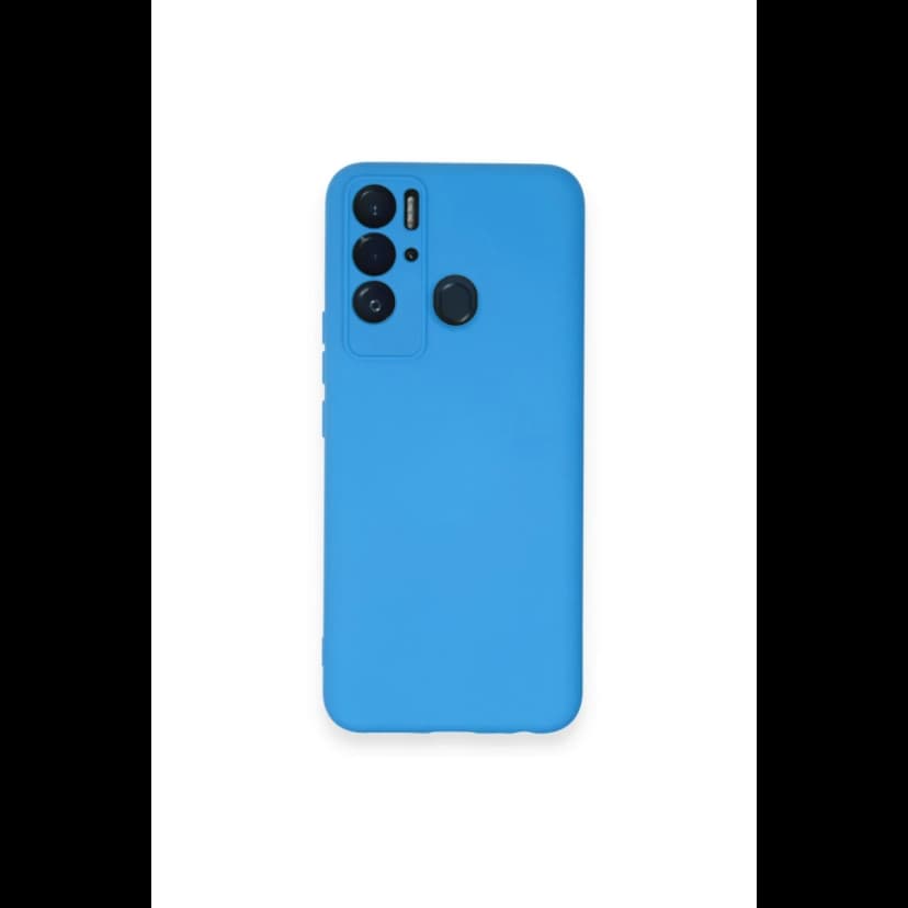 Newface Tecno Pova Neo Kılıf Nano içi Kadife Silikon - Mavi