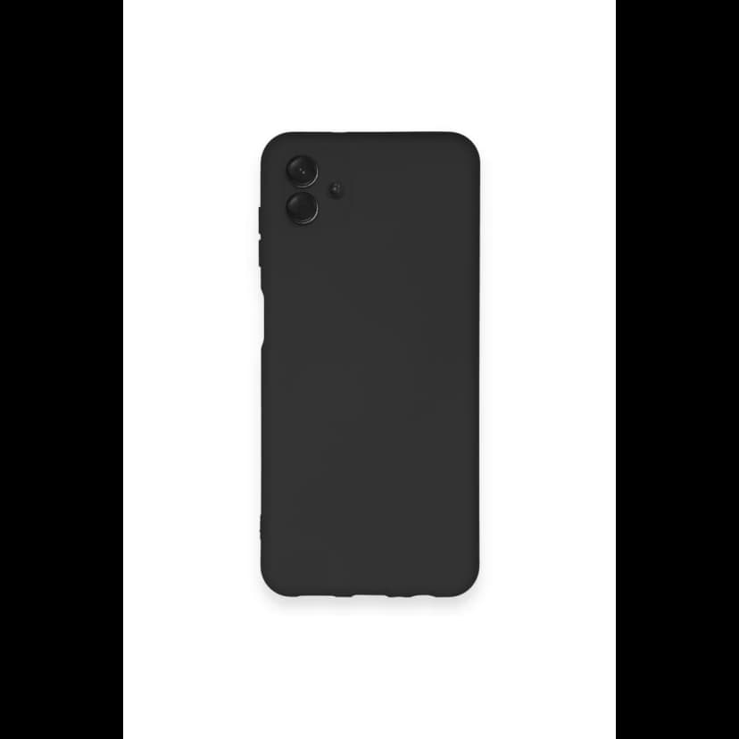 Newface Samsung Galaxy A04 Kılıf Nano içi Kadife Silikon - Siyah