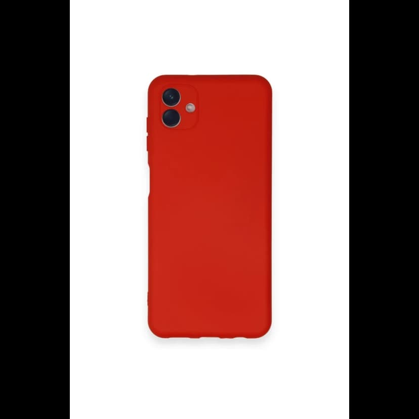 Newface Samsung Galaxy A04 Kılıf Nano içi Kadife Silikon - Kırmızı