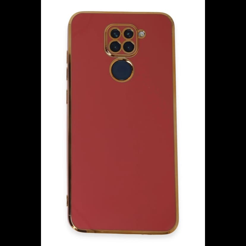 Newface Xiaomi Redmi Note 9 Kılıf Volet Silikon - Kırmızı