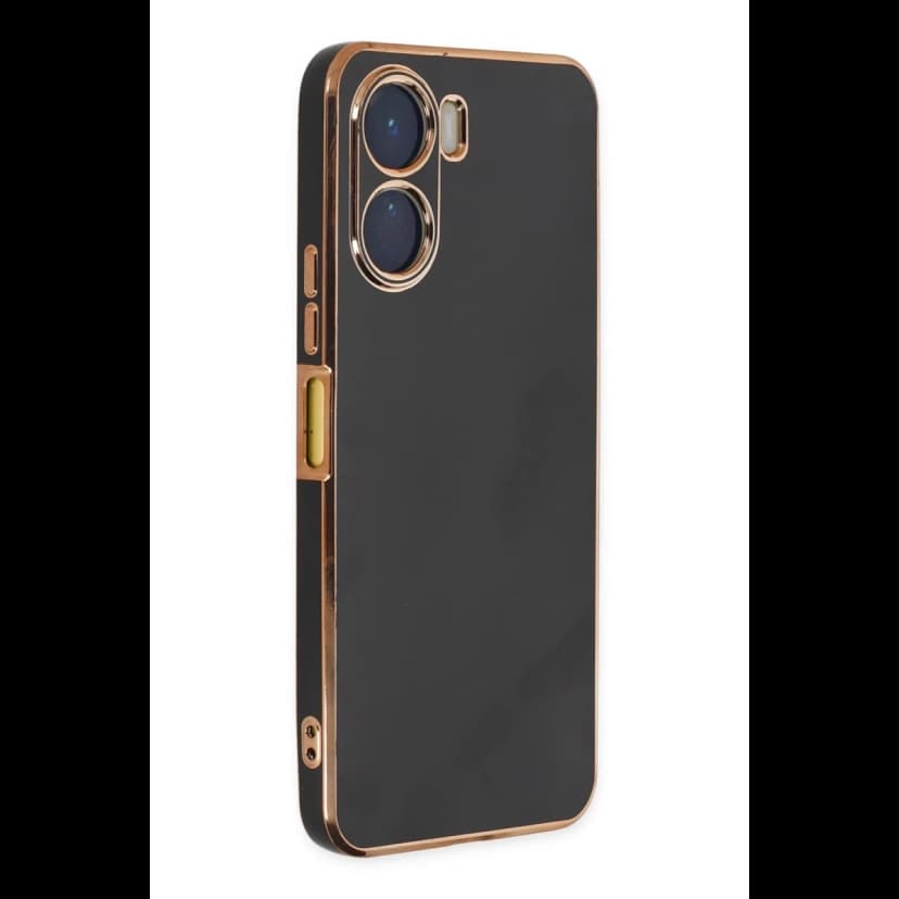 Newface Vivo Y16 Kılıf Volet Silikon - Siyah