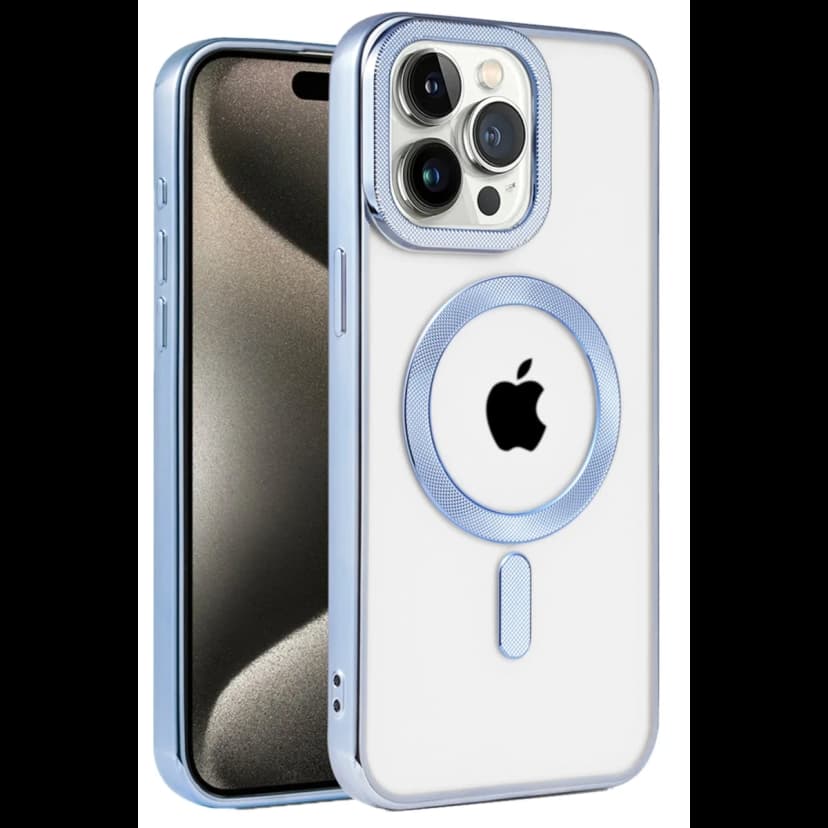 Newface Apple iPhone 14 Pro Kılıf Kronos Magsafe Kapak - Sierra Blue