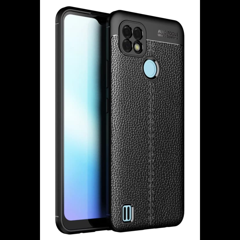 Newface Realme C21 Kılıf Auto Focus Kapak - Siyah