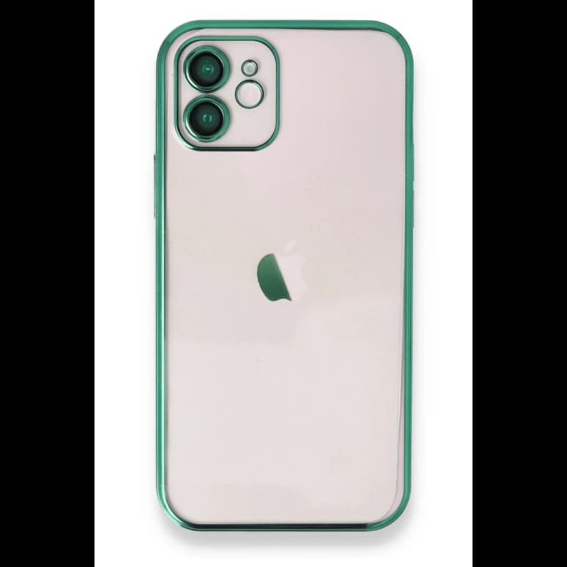 Newface Apple iPhone 11 Kılıf Razer Lensli Silikon - Yeşil