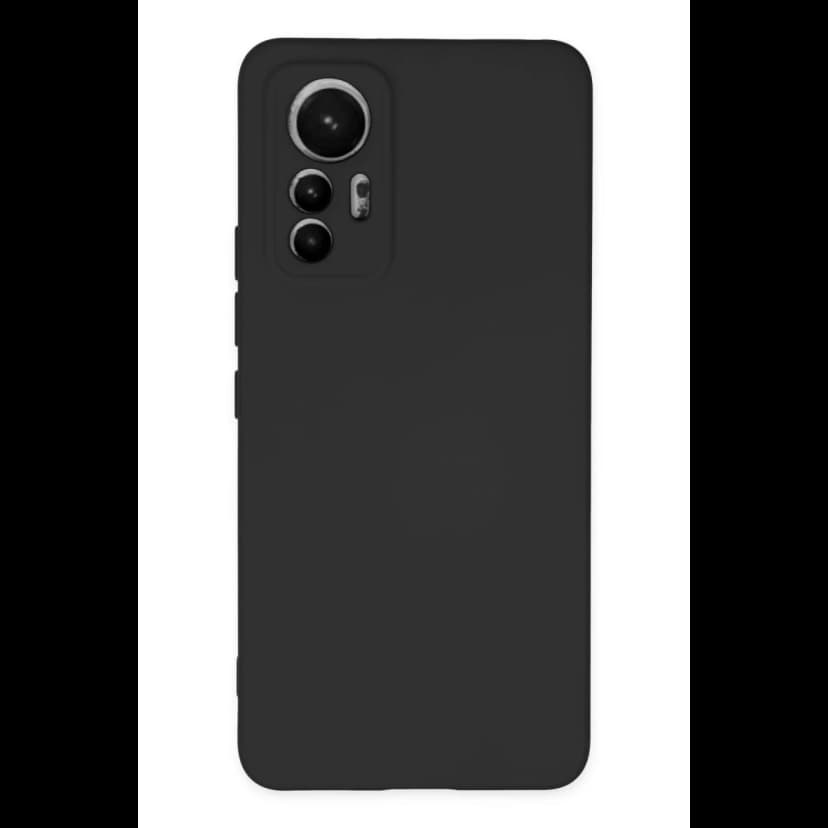 Newface Xiaomi Mi 12 Lite Kılıf Nano içi Kadife Silikon - Siyah