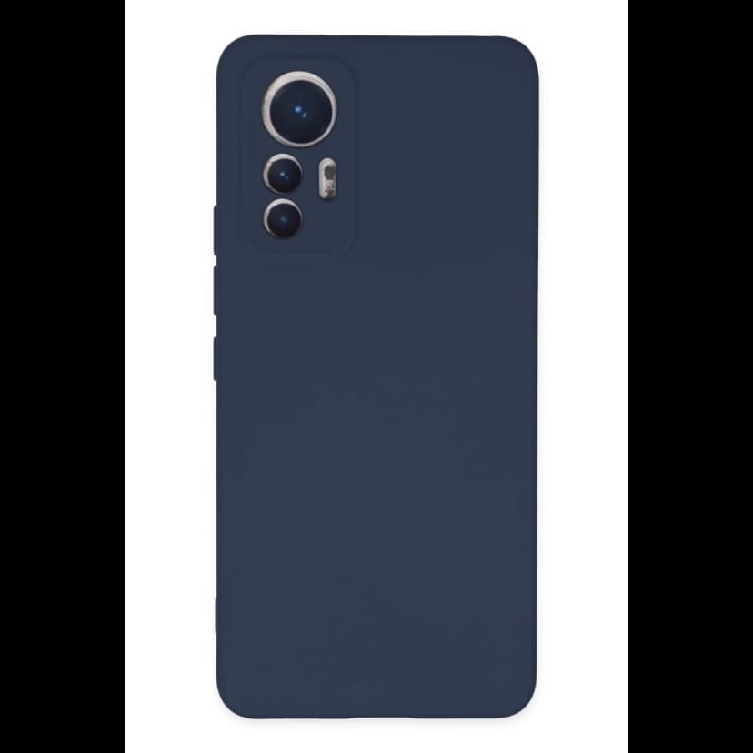 Newface Xiaomi Mi 12 Lite Kılıf Nano içi Kadife Silikon - Lacivert