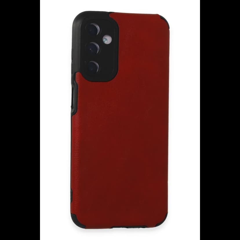 Newface Samsung Galaxy M14 5G Kılıf Loop Deri Silikon - Kırmızı