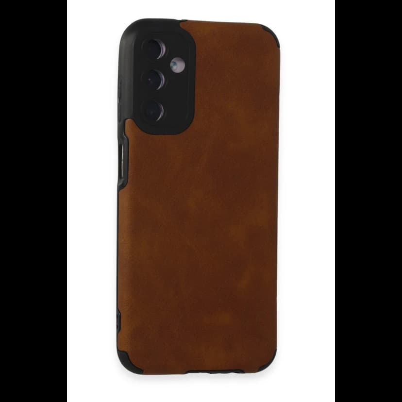 Newface Samsung Galaxy M14 5G Kılıf Loop Deri Silikon - Kahverengi