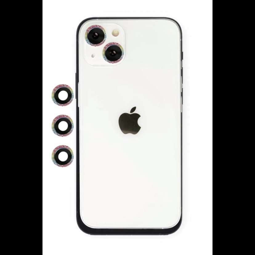 Newface Apple iPhone 14 Shine Kamera Lens - Rainbow