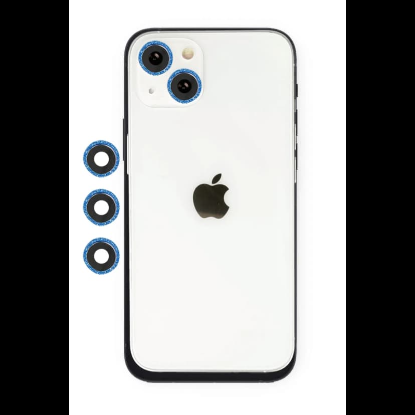 Newface Apple iPhone 14 Shine Kamera Lens - Mavi