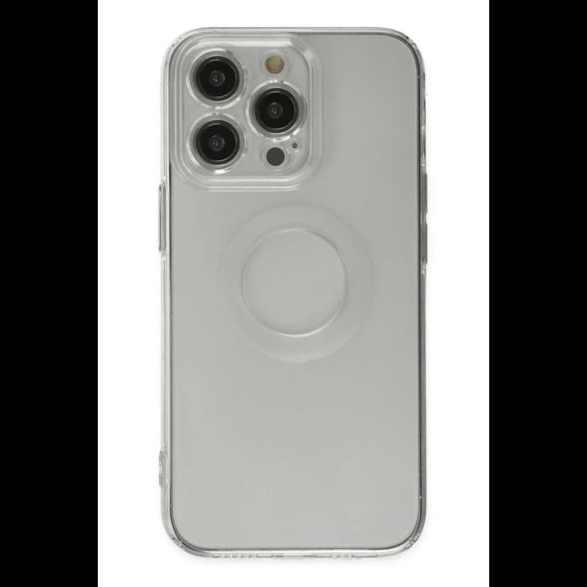 Newface Apple iPhone 13 Pro Kılıf Santa Lens Silikon - Şeffaf