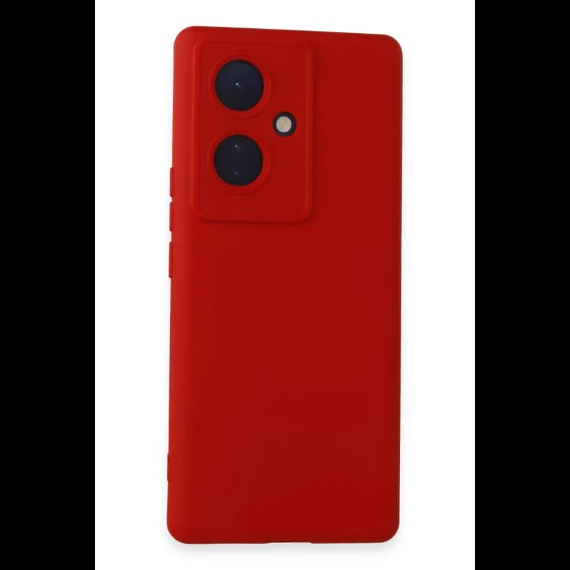 Newface Vivo V29 Lite Kılıf Nano içi Kadife Silikon - Kırmızı