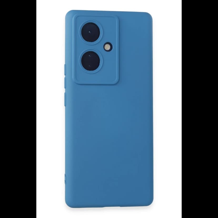 Newface Vivo V29 Lite Kılıf Nano içi Kadife Silikon - Mavi