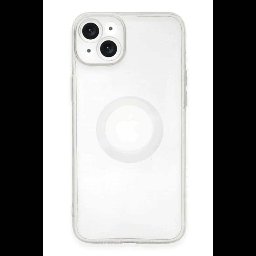Newface Apple iPhone 14 Plus Kılıf Santa Lens Silikon - Şeffaf