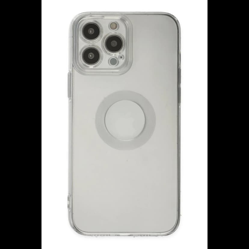 Newface Apple iPhone 14 Pro Max Kılıf Santa Lens Silikon - Şeffaf