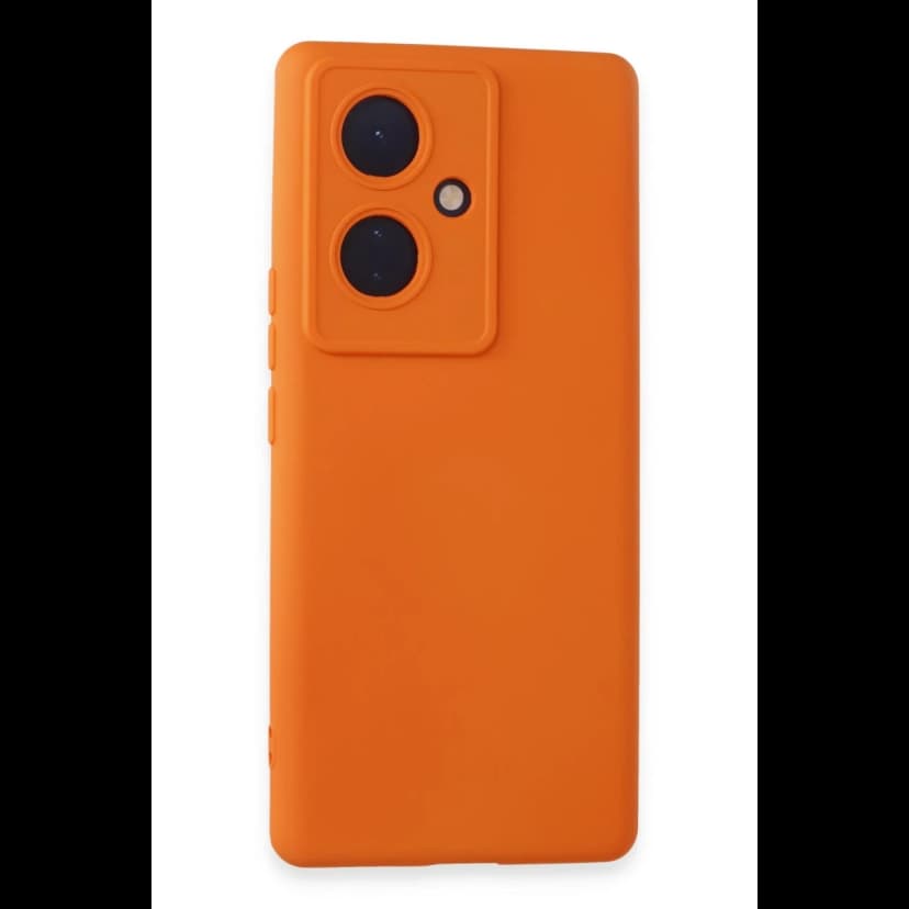 Newface Vivo V29 Lite Kılıf Nano içi Kadife Silikon - Turuncu