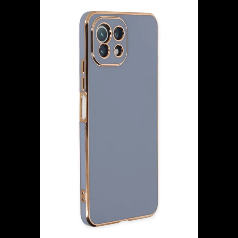 Newface Xiaomi Mİ 11 Lite Kılıf Volet Silikon - Mavi