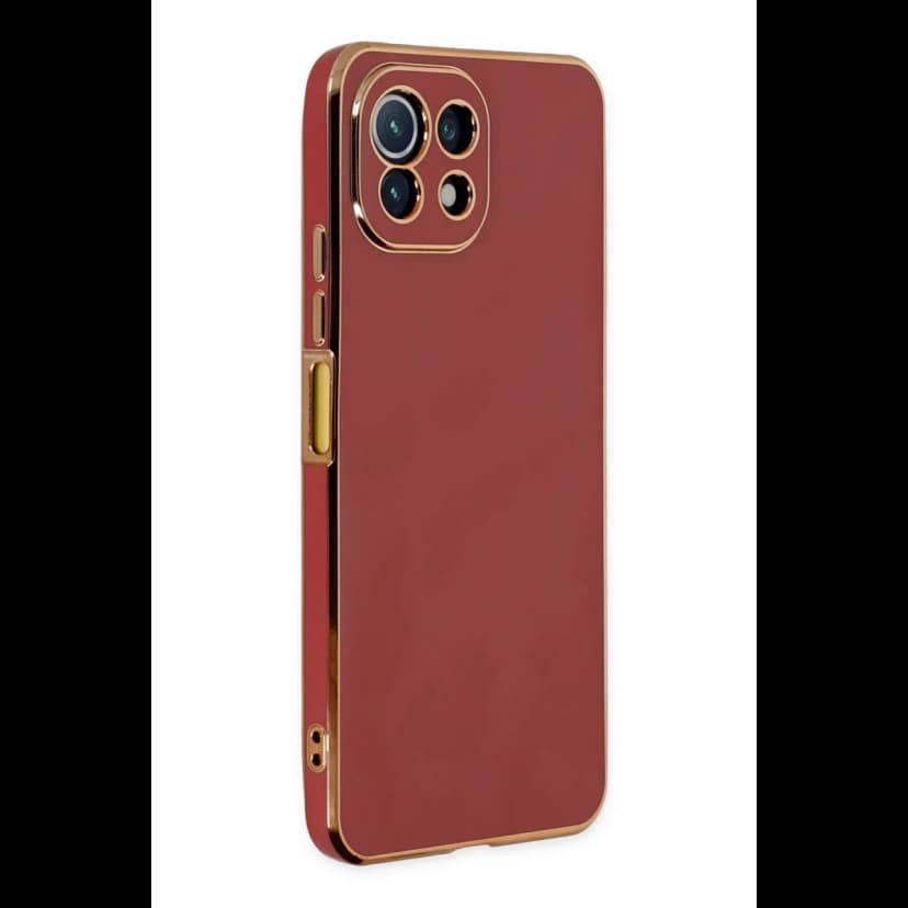 Newface Xiaomi Mİ 11 Lite Kılıf Volet Silikon - Kırmızı
