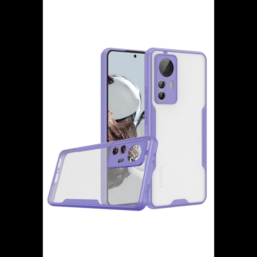 Newface Xiaomi Mi 12T Kılıf Platin Silikon - Lila