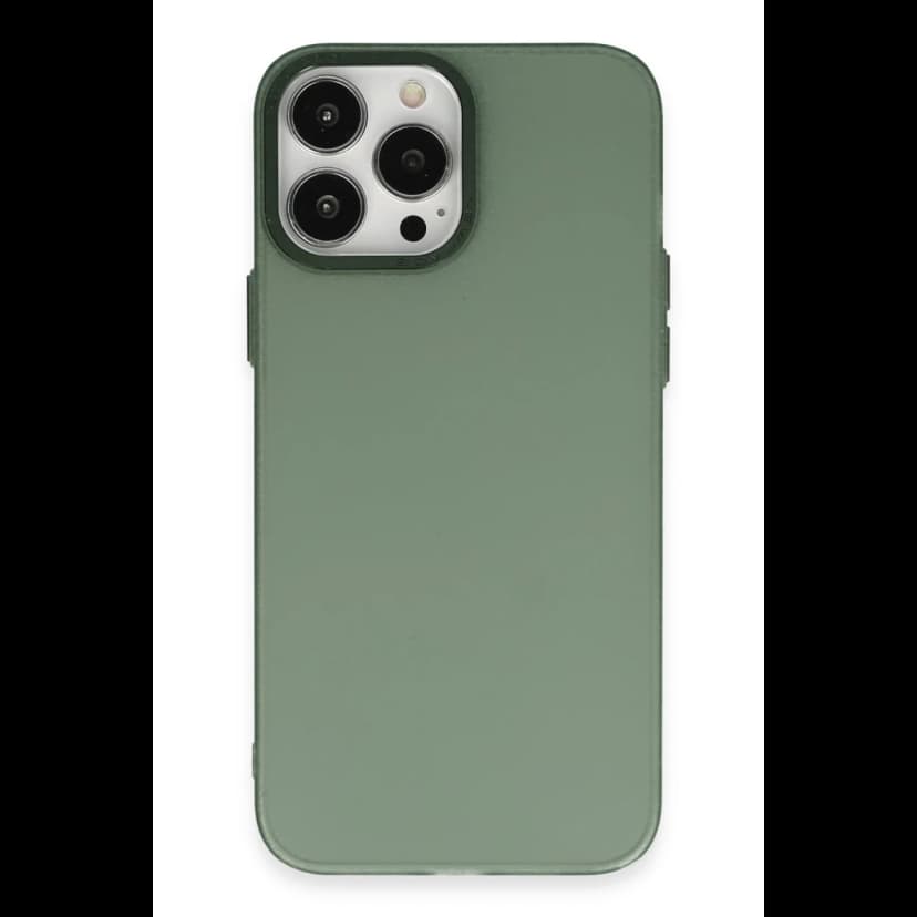 Newface Apple iPhone 14 Pro Kılıf Modos Metal Kapak - Koyu Yeşil