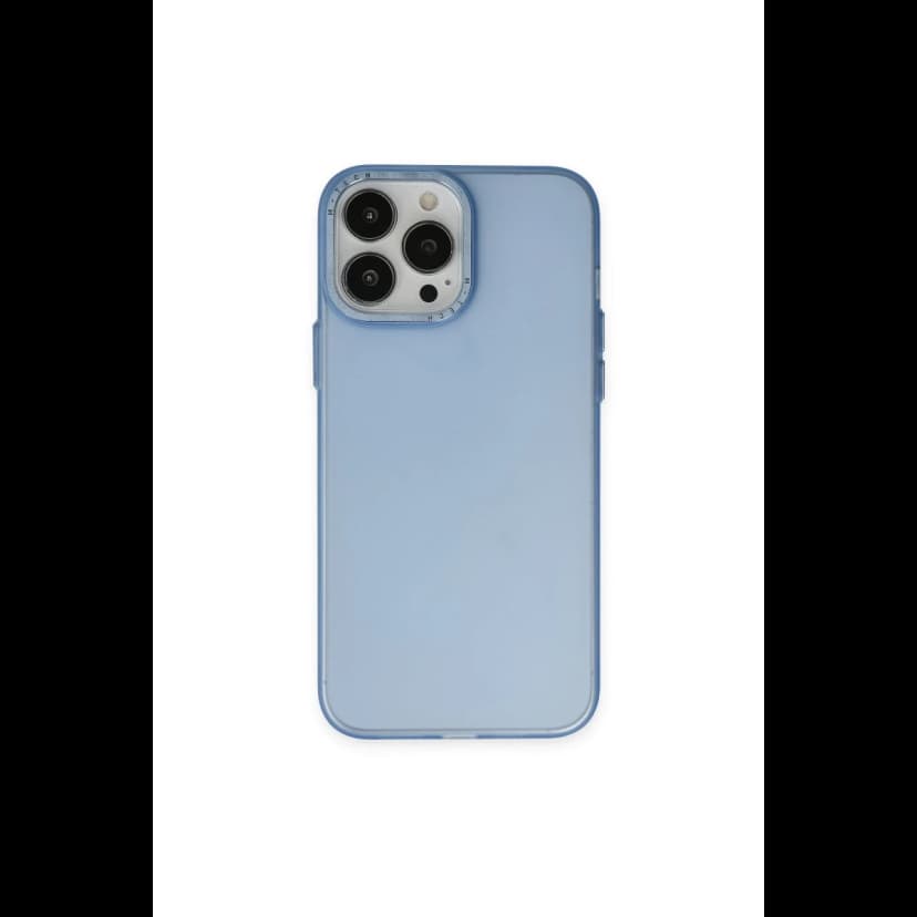 Newface Apple iPhone 14 Pro Max Kılıf Modos Metal Kapak - Mavi