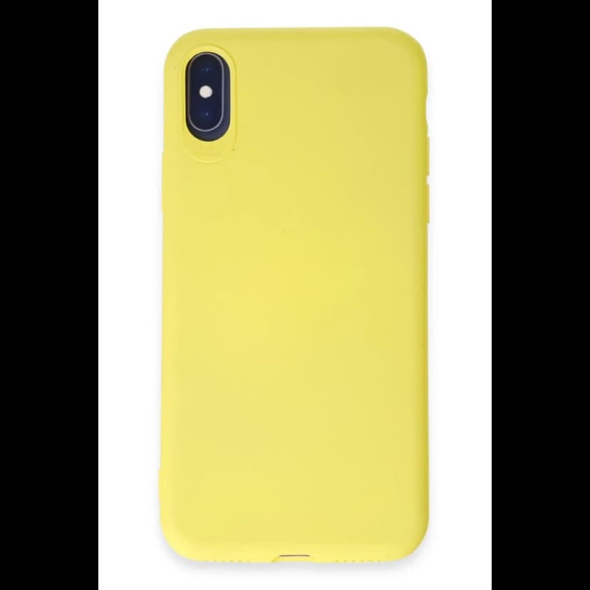 Newface Apple iPhone X Kılıf First Silikon - Sarı