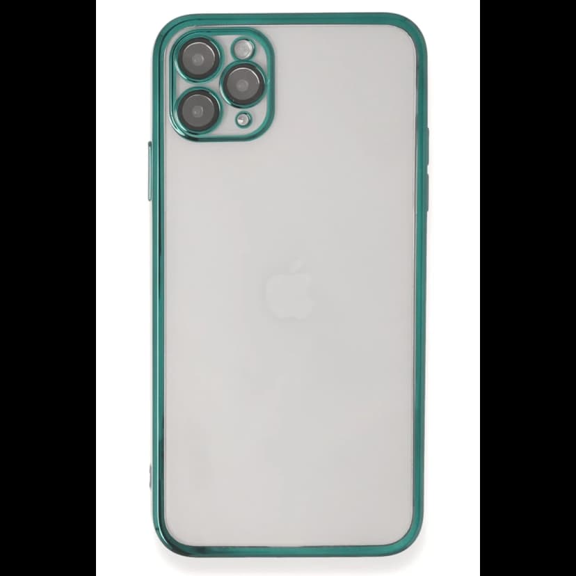 Newface Apple iPhone 11 Pro Kılıf Razer Lensli Silikon - Yeşil