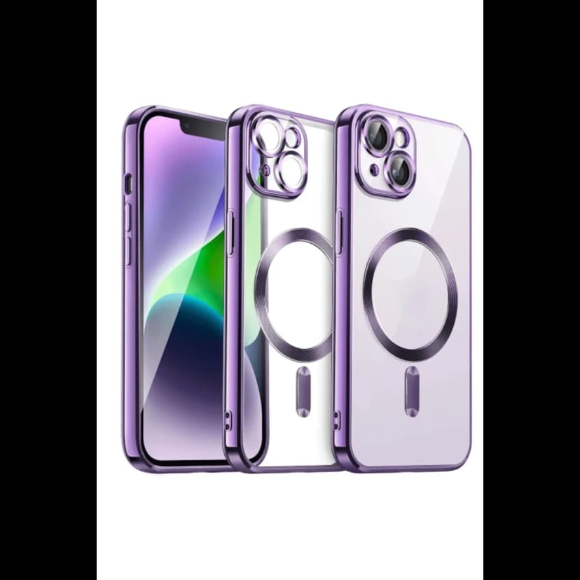 Newface Apple iPhone 13 Kılıf Kross Magneticsafe Kapak - Mor