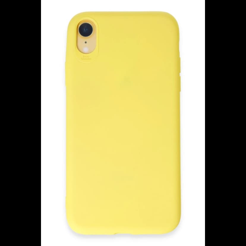 Newface Apple iPhone XR Kılıf First Silikon - Sarı