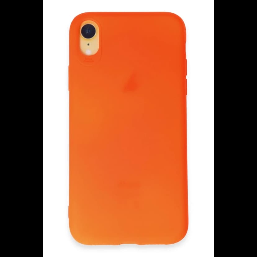 Newface Apple iPhone XR Kılıf First Silikon - Parlak Turuncu