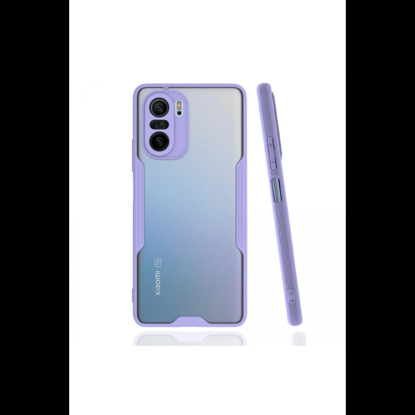 Newface Xiaomi Poco F3 Kılıf Platin Silikon - Lila