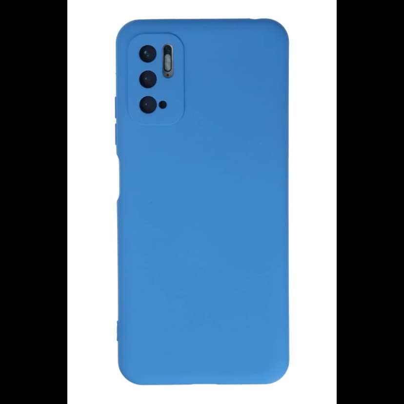 Newface Xiaomi Redmi Note 10 5G Kılıf Nano içi Kadife Silikon - Mavi