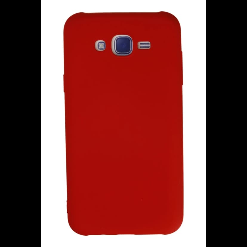 Newface Samsung Galaxy J7 Kılıf Nano içi Kadife Silikon - Kırmızı