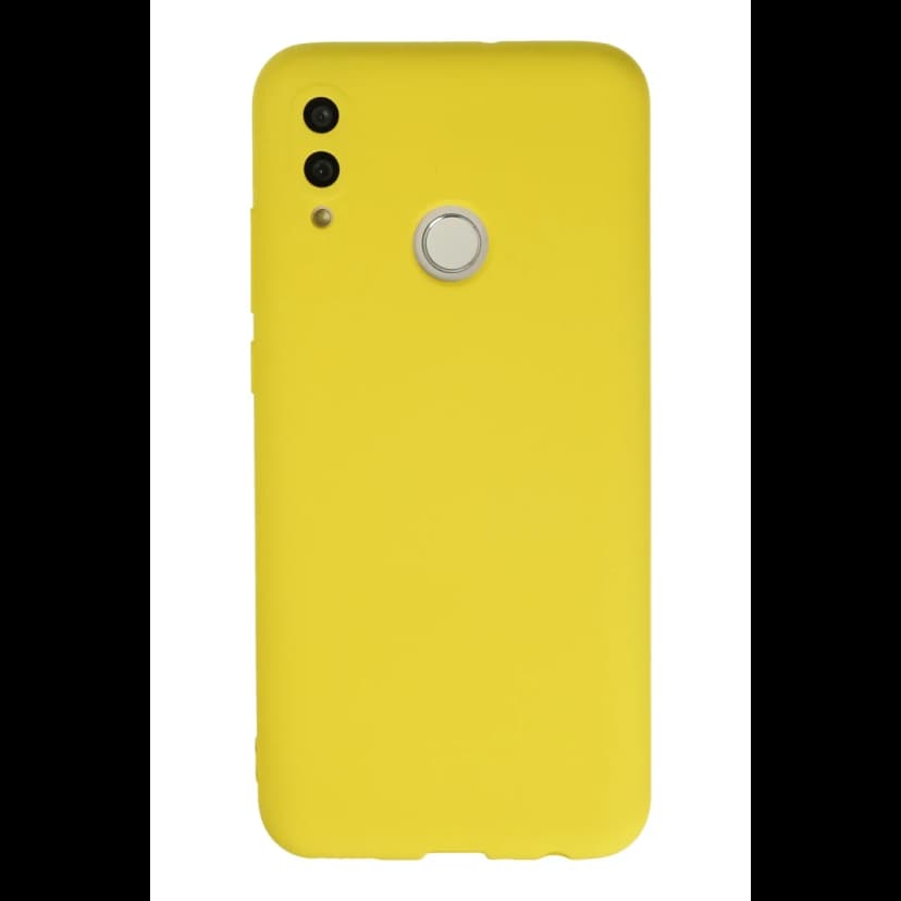 Newface Huawei P Smart 2019 Kılıf Nano içi Kadife Silikon - Sarı