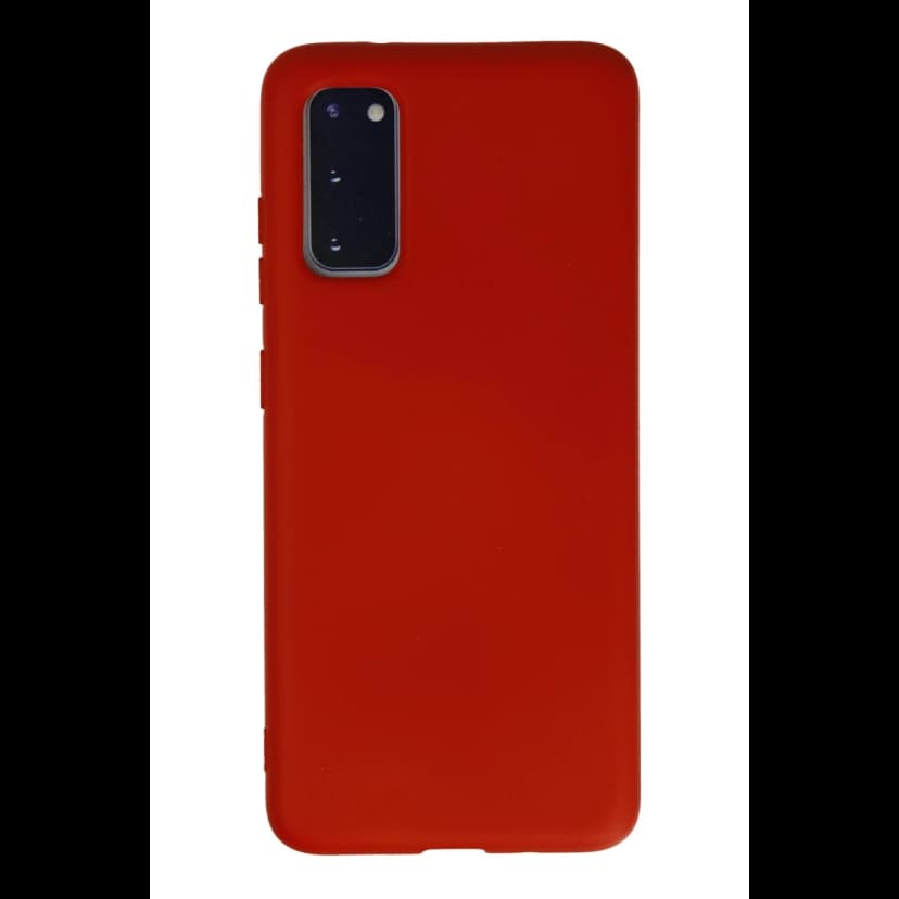 Newface Samsung Galaxy S20 Kılıf Nano içi Kadife Silikon - Kırmızı