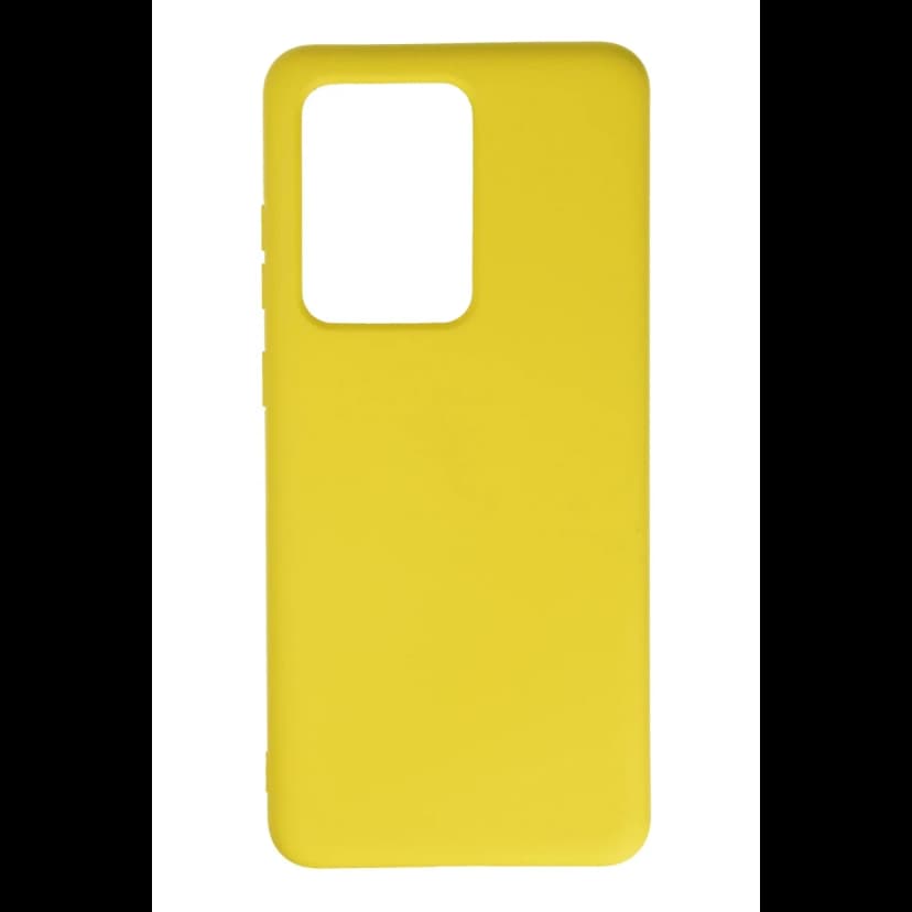 Newface Samsung Galaxy S20 Ultra Kılıf Nano içi Kadife Silikon - Sarı