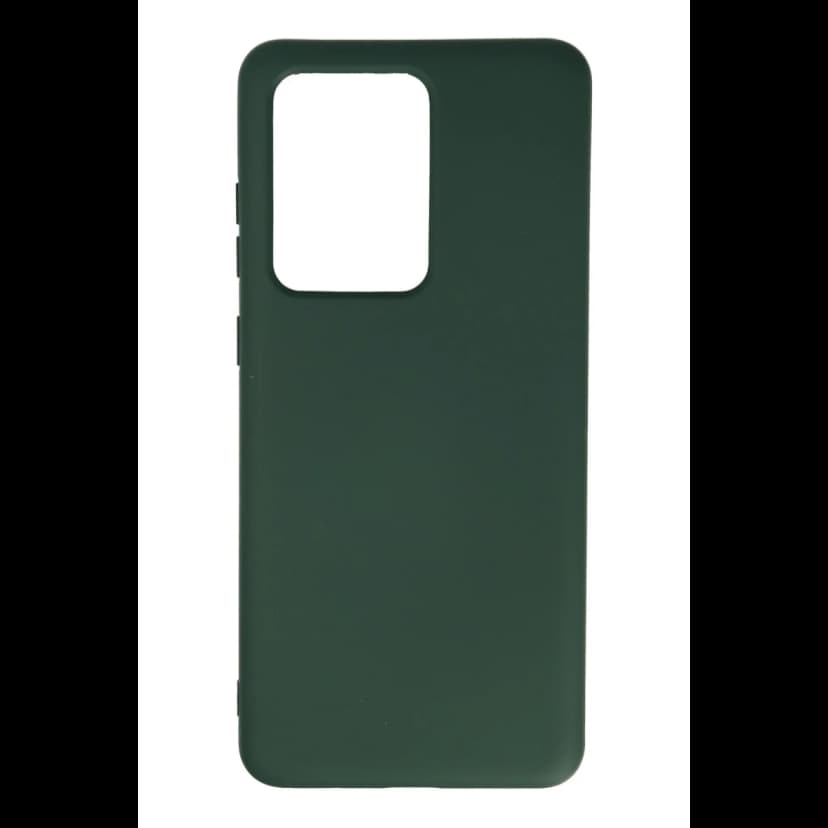 Newface Samsung Galaxy S20 Ultra Kılıf Nano içi Kadife Silikon - Koyu Yeşil