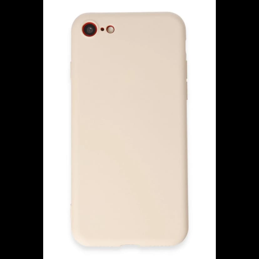Newface Apple iPhone 7 Kılıf First Silikon - Krem